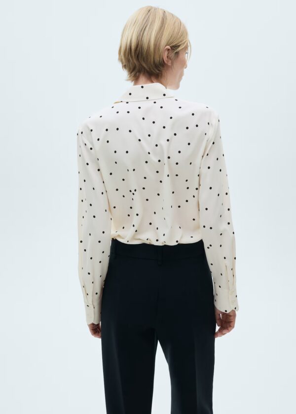 BLUSA BLANCA CON LUNARES - Imagen 3